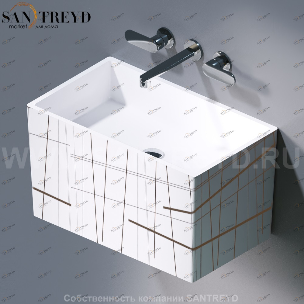 L111.415G Подвесная раковина настенная овальная A. e T. Italia TOWER белая AeT ITALIA