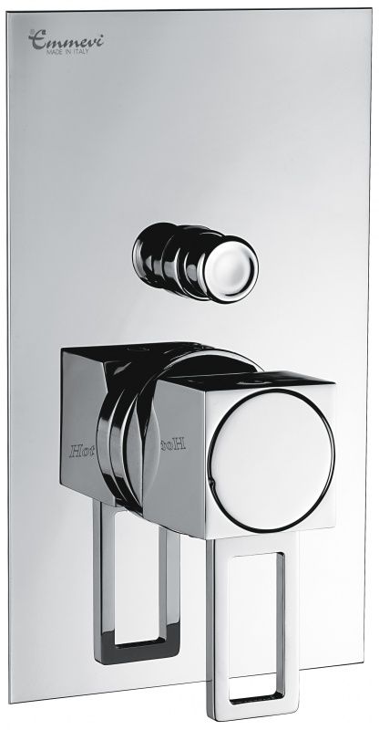 47019LACR Внутристенный смеситель Siris на 2 выхода, цвет хром EMMEVI