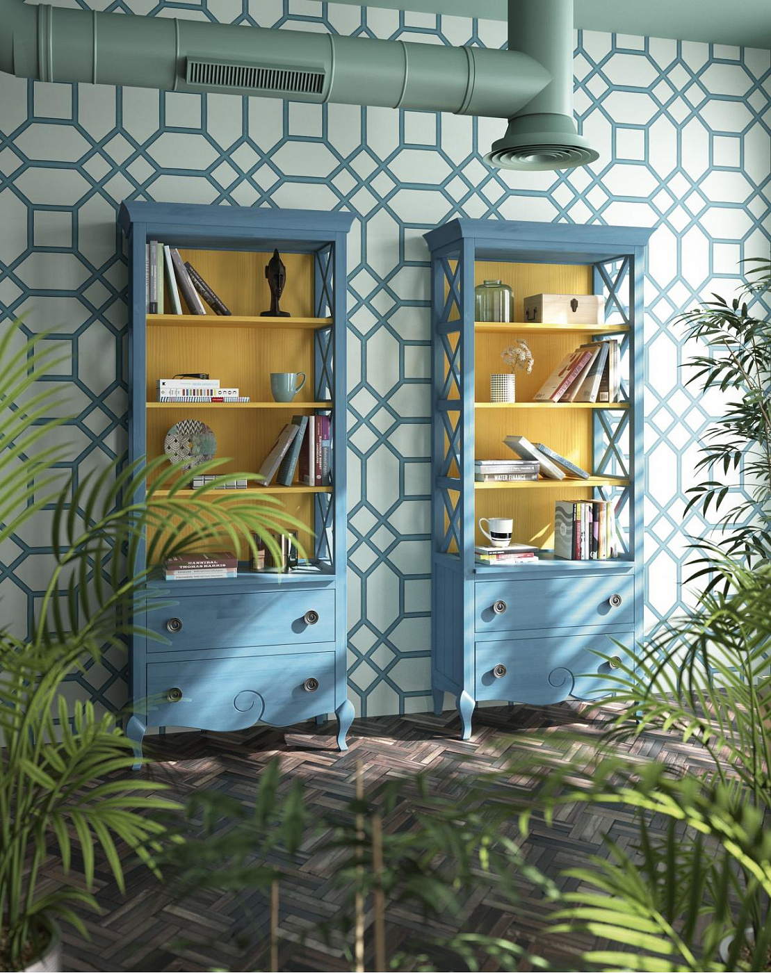 090709 Книжный шкаф Grupo Seys Volga Santreyd - Вид №1