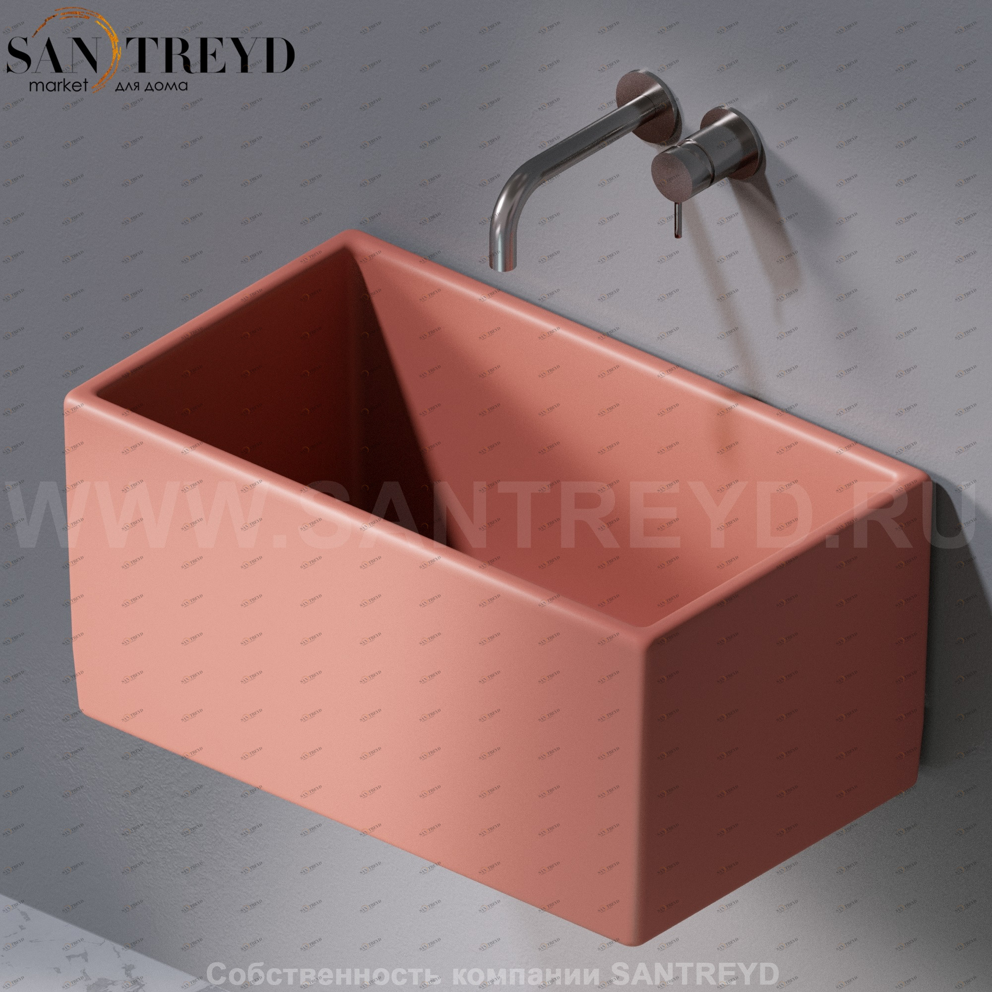 L112142 Подвесная раковина настенная прямоугольная A. e T. Italia Tower AeT ITALIA