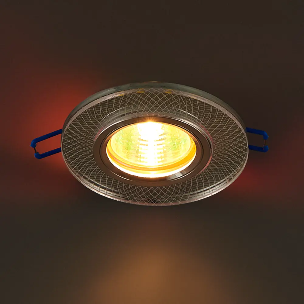 Светильник точечный встраиваемый DLS-L153 с LED-подсветкой под отверстие 65 мм, 1.7 м², цвет прозрачный Fametto STLM-2165420 - Вид №2