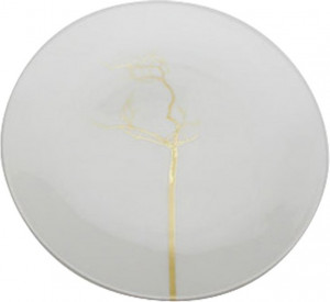 81088 Dibbern Тарелка закусочная Dibbern "Золотой лес" 21см Фарфор костяной