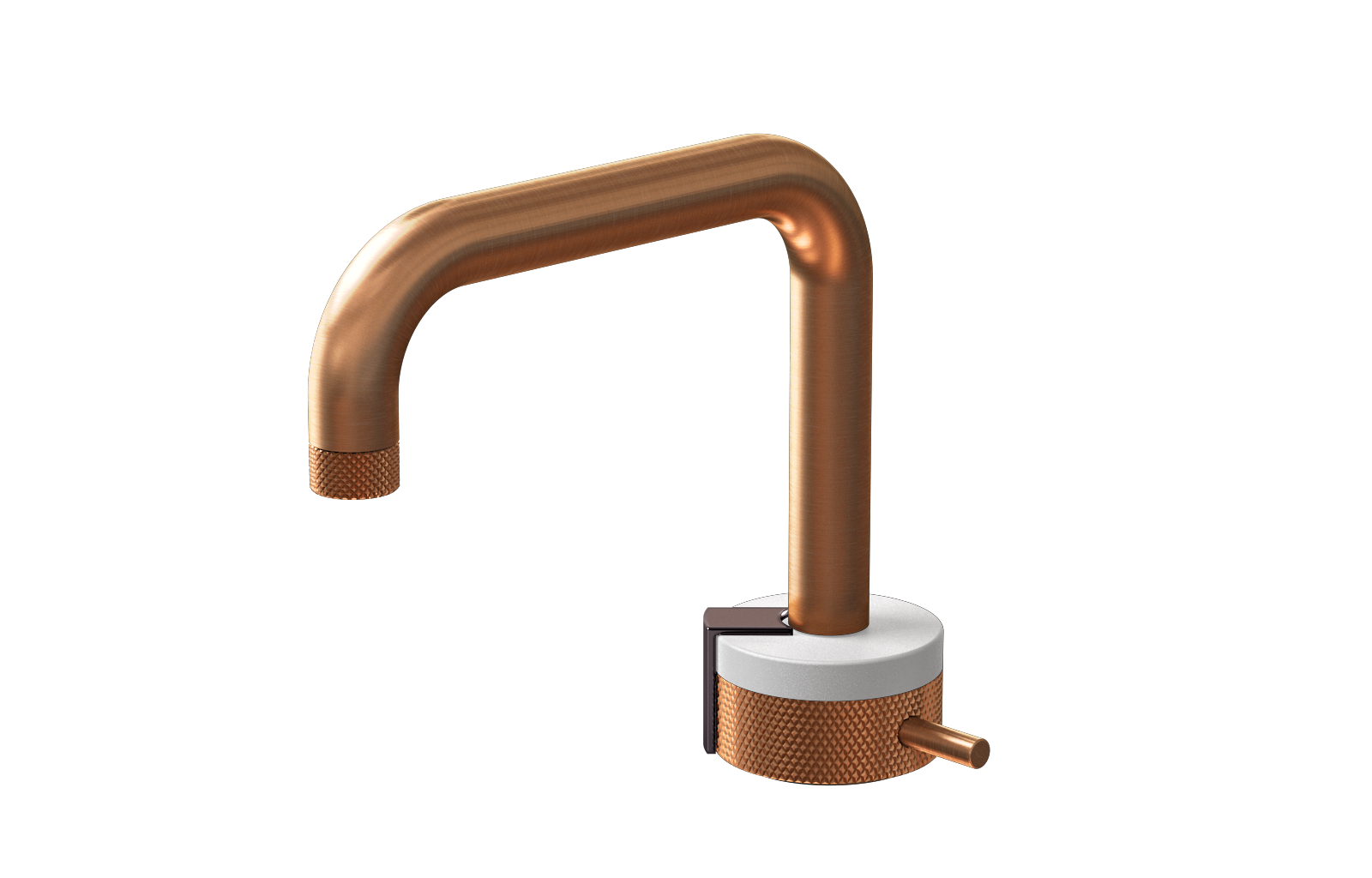 E-11500-R1WT-L2OX-BRG Однорычажный прогрессивный смеситель для раковины - излив 15,3см GRAFF MOD+