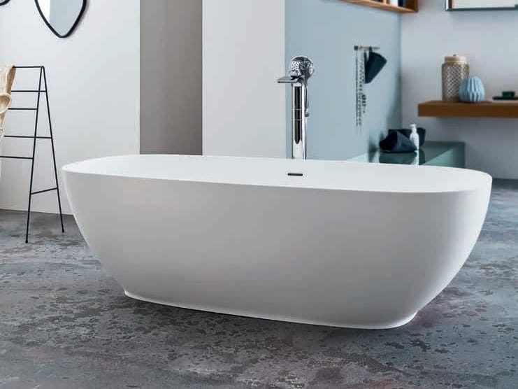 Овальная ванна в центре комнаты в Geablu ARBLU CATINO ARCH-00140381 - Вид №4