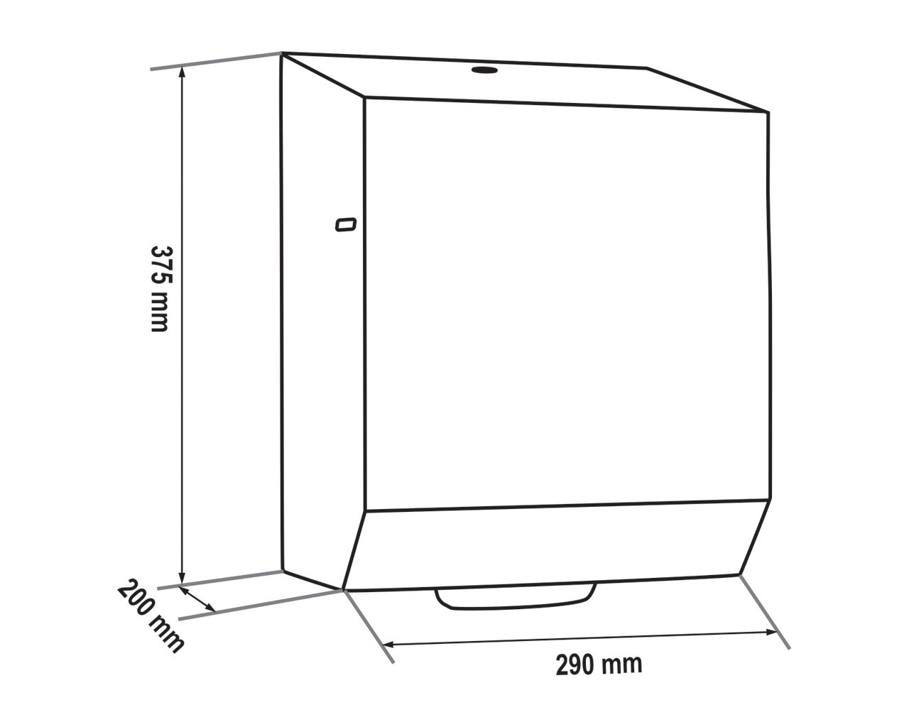 CSM573 STELLA Anti-FingerPrint AUTOMATIC MAXI автоматический бесконтактный диспенсер для бумажных полотенец в рулонах, матовая сталь с покрытием AFP Merida  - Вид №2