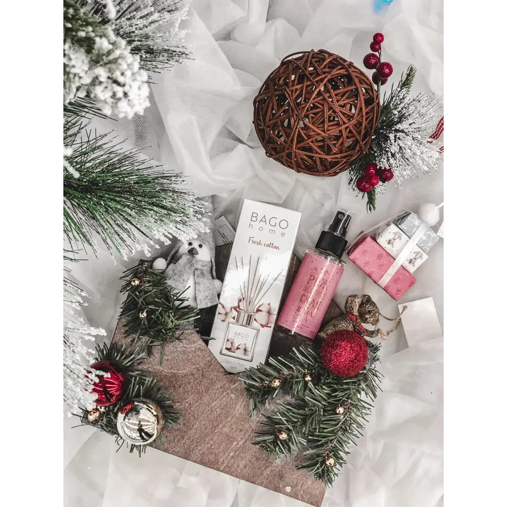 Набор ёлочных украшений «Подарки», 10 см, цвет розовый/фиолетовый, 3 шт Santreyd STLM-2003656 - Вид №3