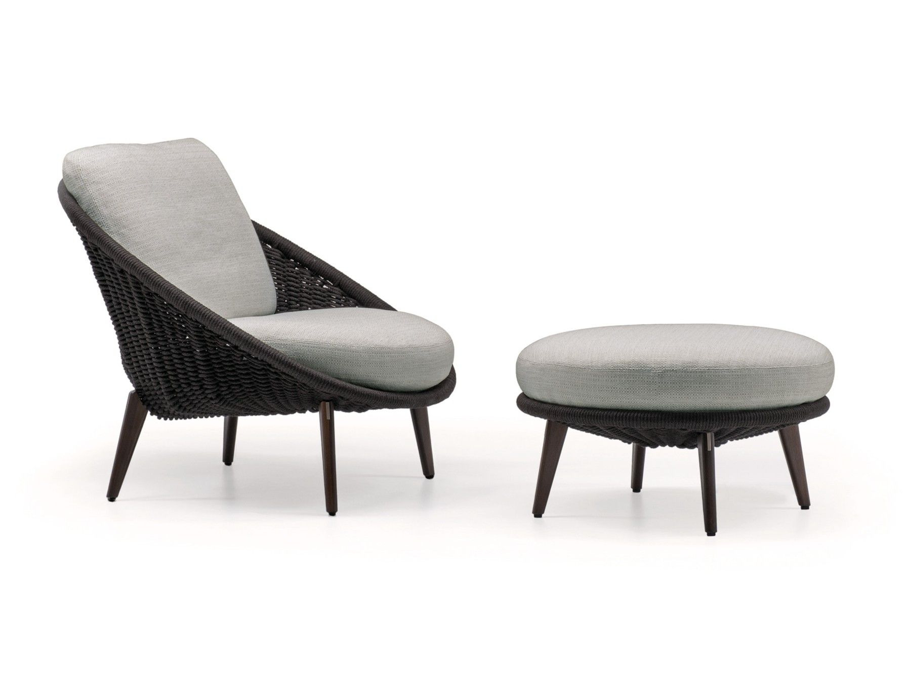 Открытый стул с подлокотниками Minotti Lido Cord Outdoor ARCH-00031991 - Вид №1