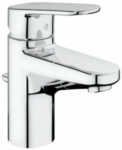 Смеситель для раковины GROHE Europlus с донным клапаном и выдвижным изливом, хром (33155002)
