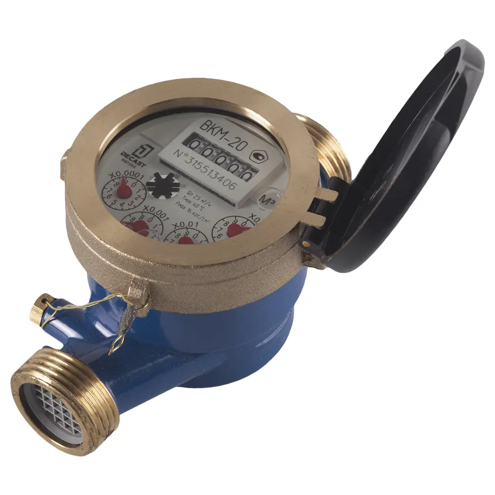 Счетчик воды ДЕКАСТ Мокроход 3/4" для холодного водоснабжения 17901104 STLM-0008970