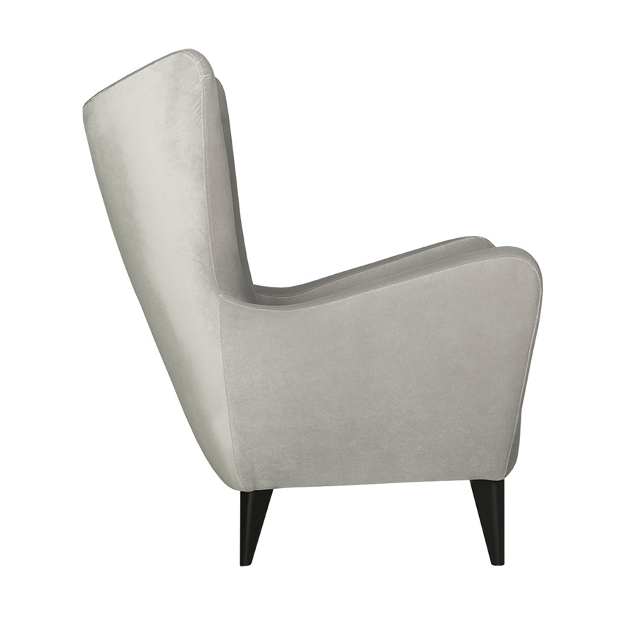 Кресло ELSA, светло-серое с черными ножками Sits S1167 - Вид №2