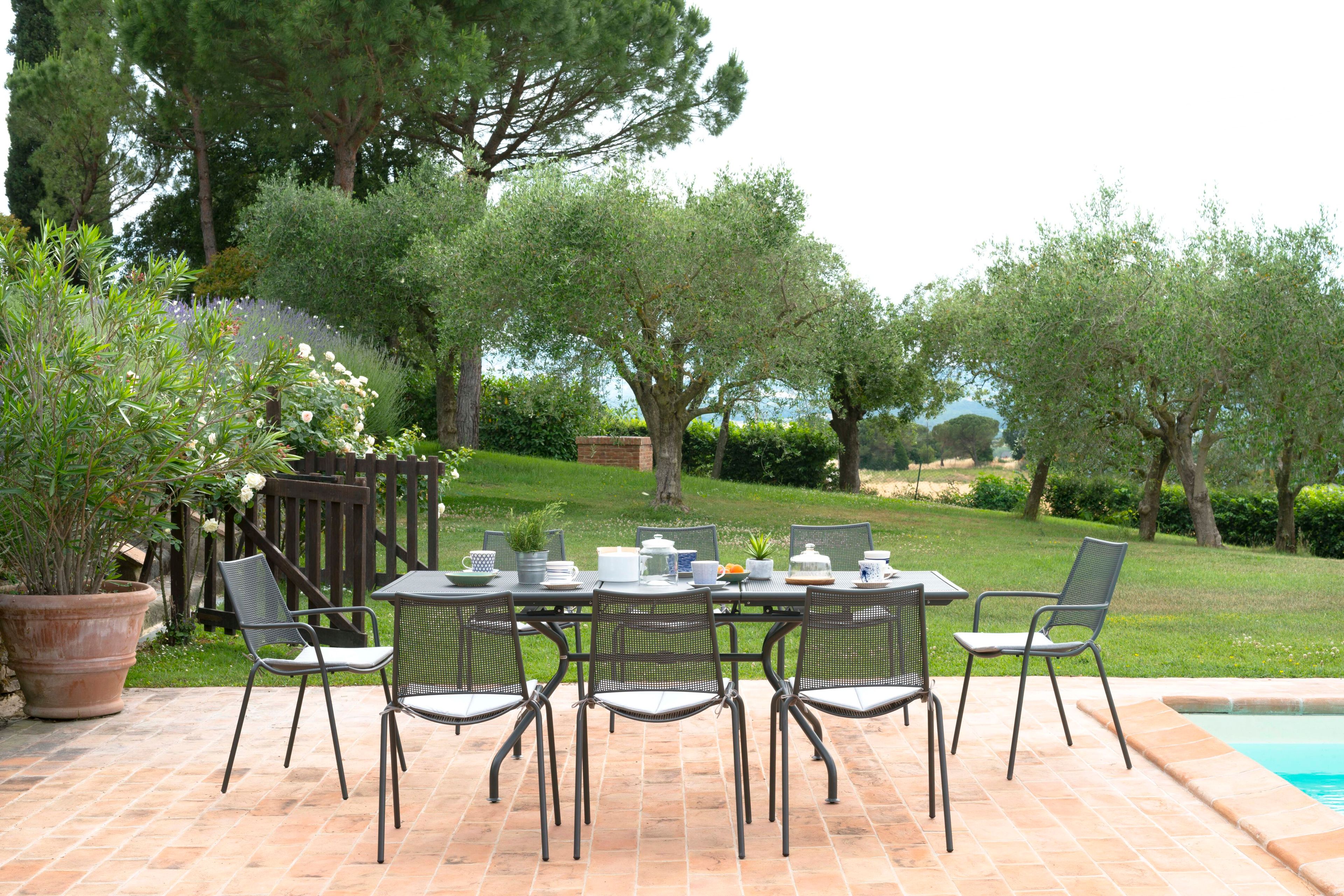 Стальной штабелируемый садовый стул emu крыло ARCH-00056884 - Вид №7