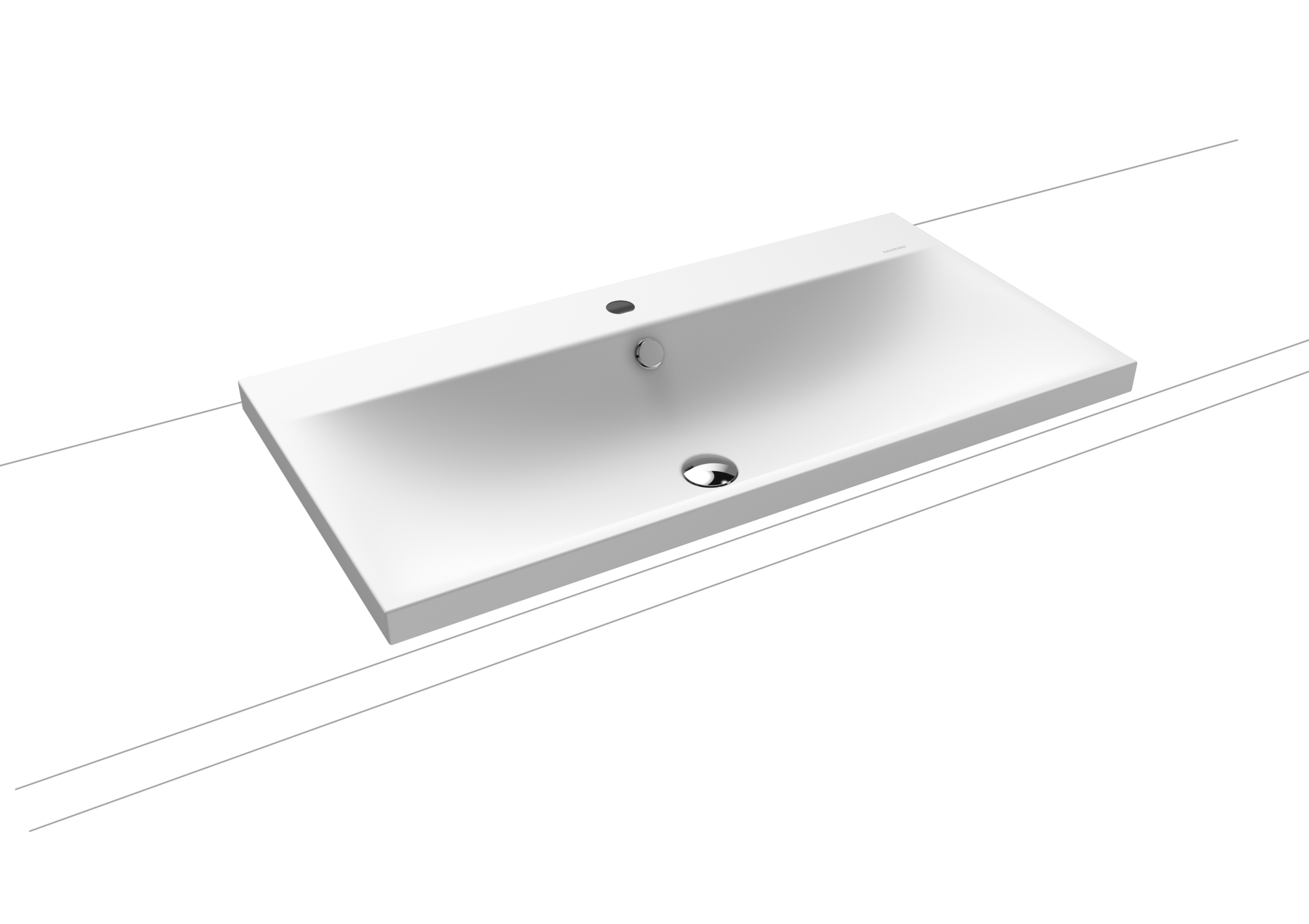 Умывальник KALDEWEI Сталь эмалированная 3041 258 альпийский белый матовый 30413319258