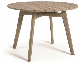 Ethimo Круглый садовый стол из тика Knit