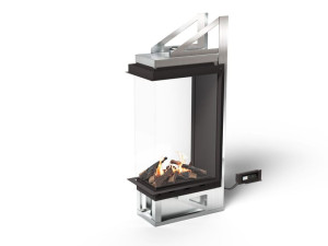 Закрытый камин с панорамным биоэтанольным стеклом