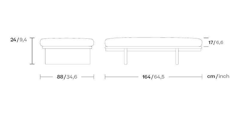 Тканевая садовая скамейка Kettal сетка ARCH-00127046 - Вид №3