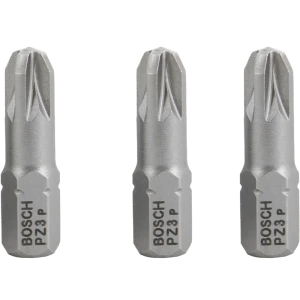 Бита крестовая Bosch Extra Hard 2607001562 PZ3x25 мм, 3 шт.