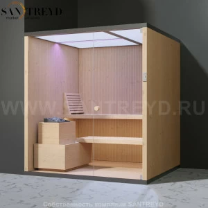 Effegibi BODYLOVE S BL20100004 Сауна. Установка: в левый угол. Мощность: 8 кВт макс. Размеры: длина 200 см, ширина 176 см. Отделка: канадский хемлок и гладкий хемлок.