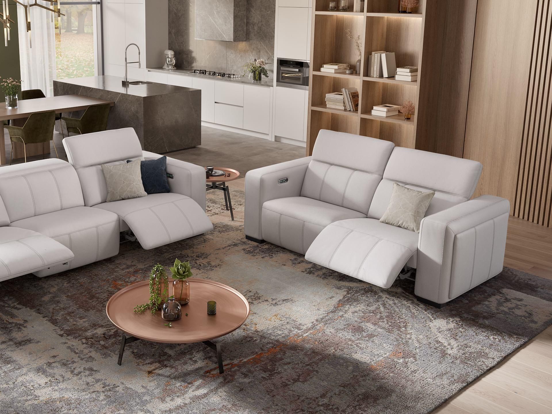 3-местный кожаный диван Sofanella Анкона ARCH-00120254 - Вид №6