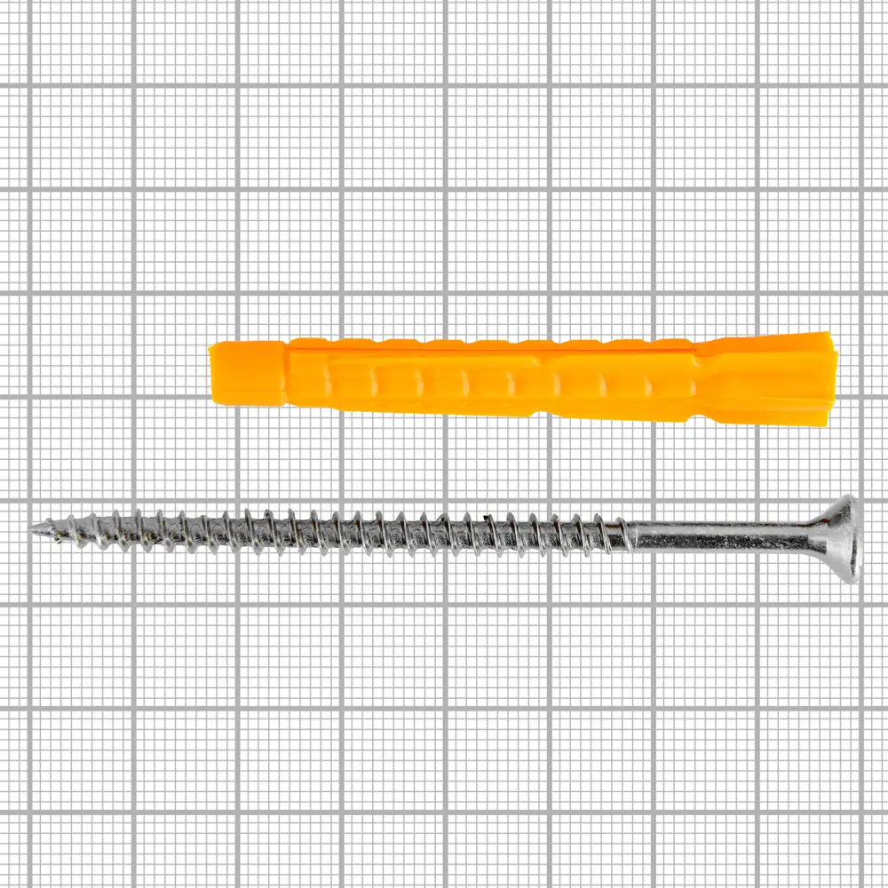 Дюбель универсальный с саморезом Ш4х70 мм полипропилен 14 шт НЕВСКИЙ КРЕПЕЖ STLM-2096991 - Вид №4