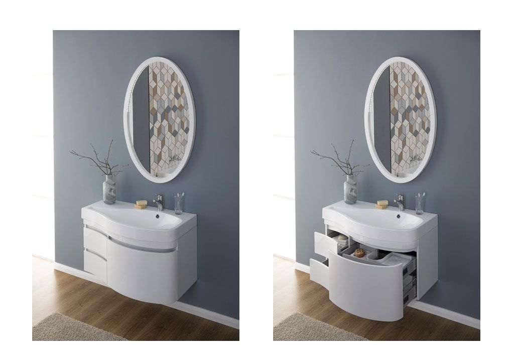 Зеркало Aquanet Сопрано 70 белый 00169607 - Вид №6