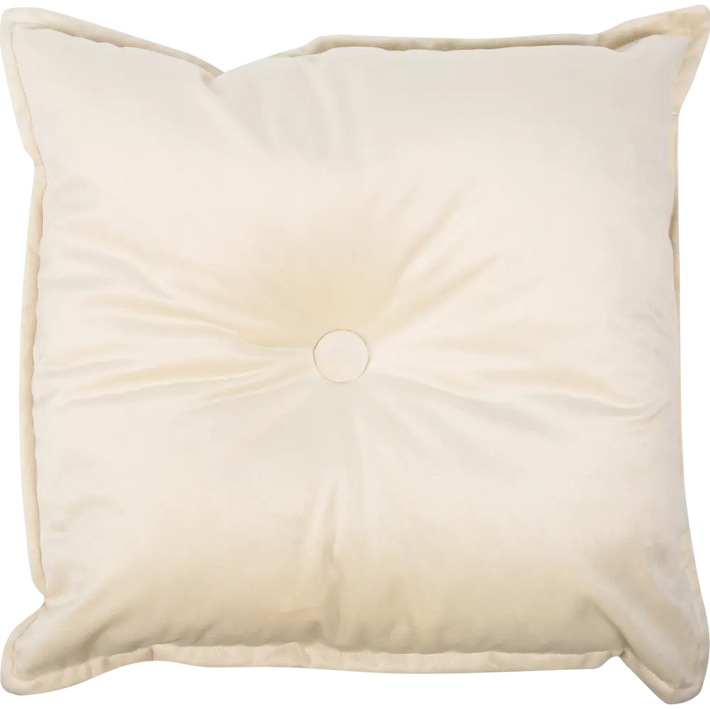 Подушка Бархат 43х43 см кремовая LINEN WAY STLM-2144976