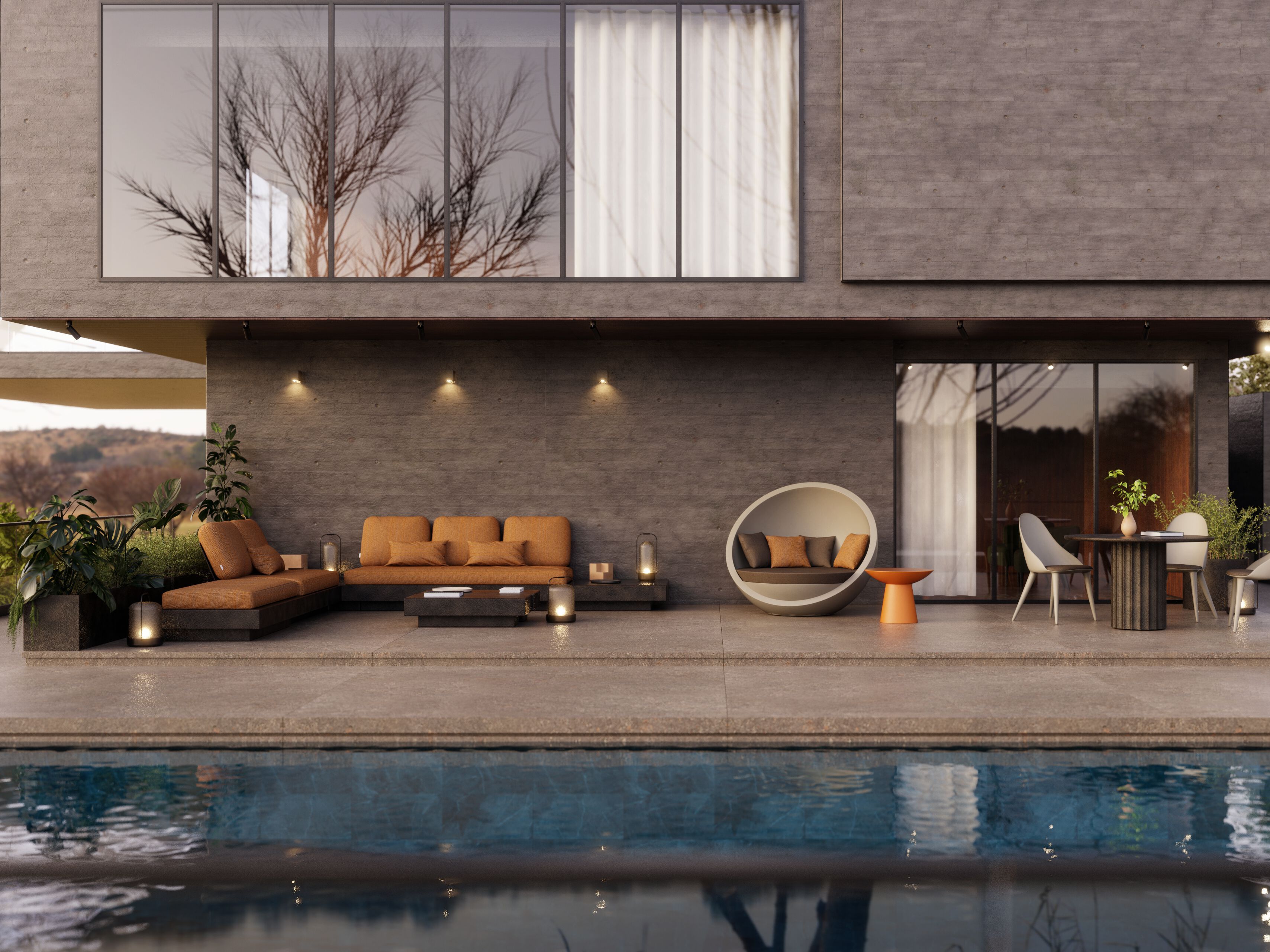 Квадратный стол из стекловолокна GANSK ARCH-00010213 - Вид №2