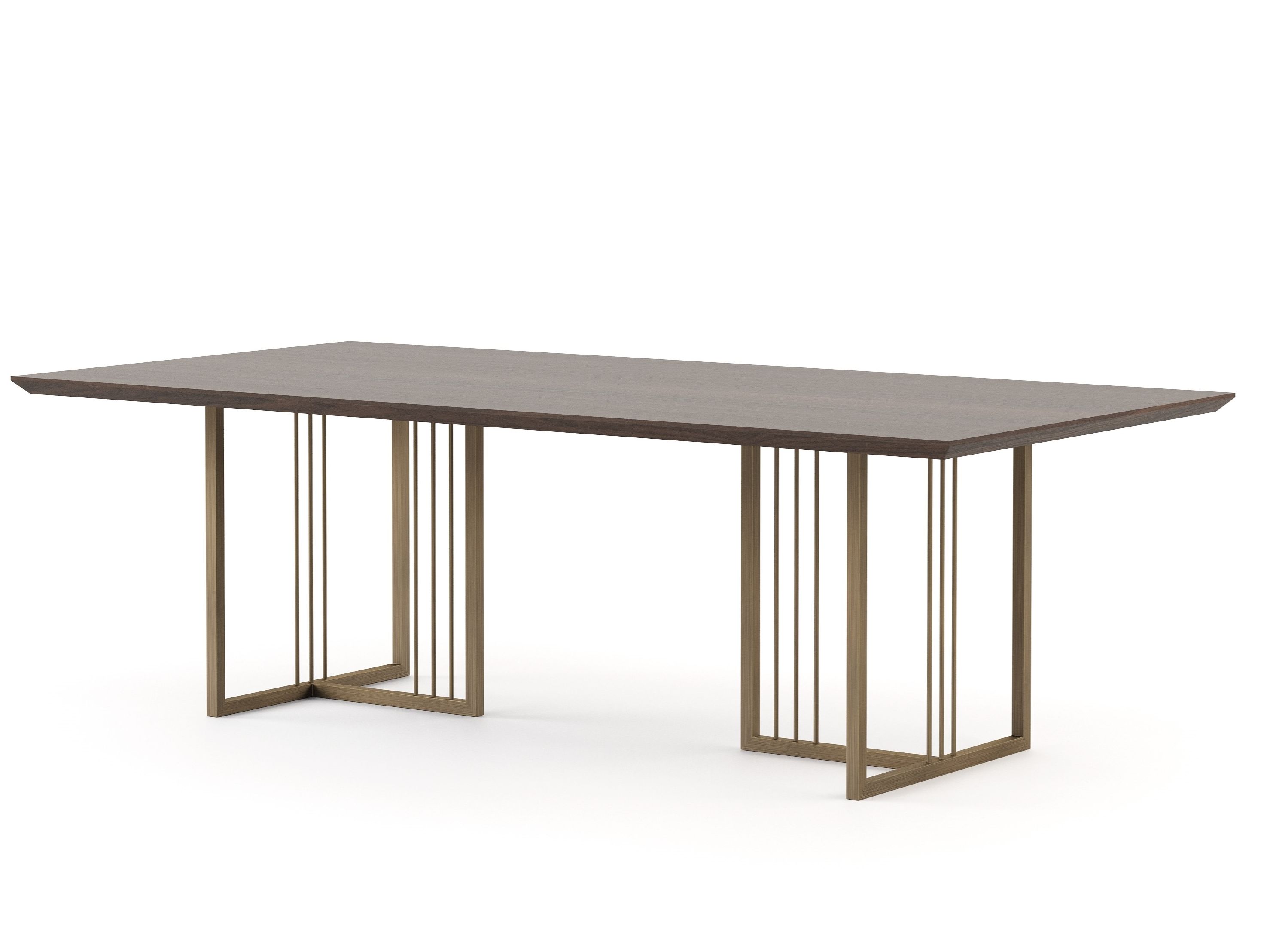 Прямоугольный обеденный стол из грецкого ореха Stylish Club портвейн ARCH-00098413