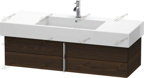 VE621506969 Тумбочка подвесная Vero #VE6215 1200 x 446 мм Орех брашированный (натуральный шпон) Duravit