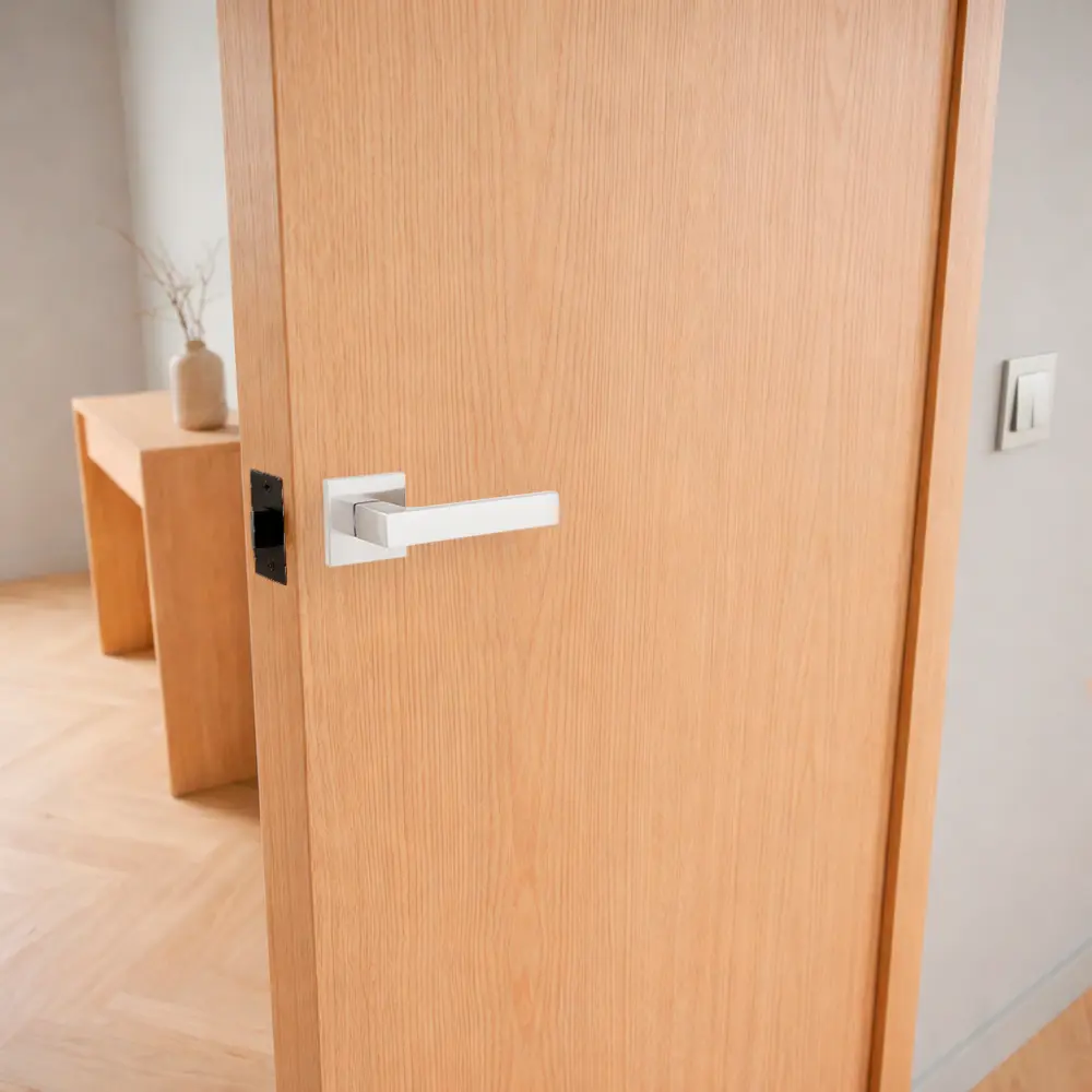 Дверная ручка на розетке Armex H-30130-A без запирания цвет никель STLM-2157320 - Вид №7