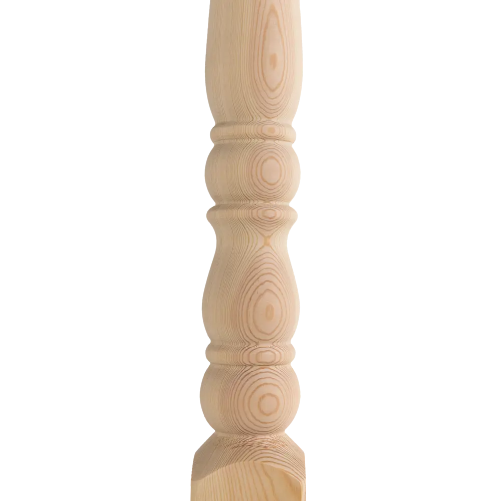 Столб лестничный сращенный хвоя сорт Экстра Яблоко 80x80x1100 мм Santreyd STLM-2208909 - Вид №2