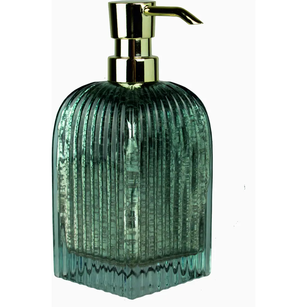 Дозатор для жидкого мыла Raindrops Аквамарин стекло цвет зеленый STLM-2018446