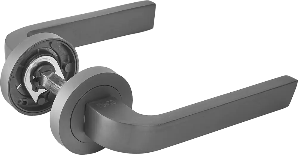 Дверные ручки PUNTO Evo для межкомнатных дверей, графит 85203509
