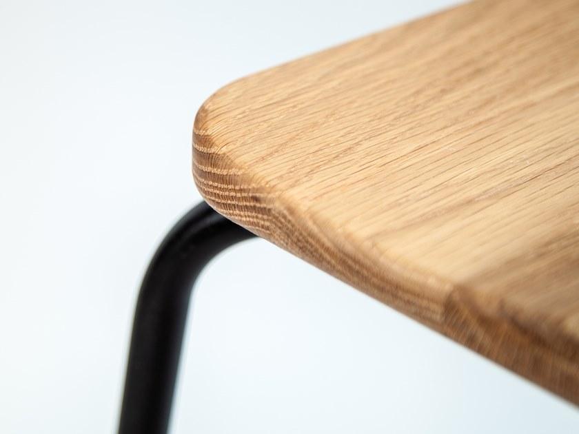 Liqui Contracts Штабелируемый стул из стали и дерева Milne sun-id-1449147 - Вид №4