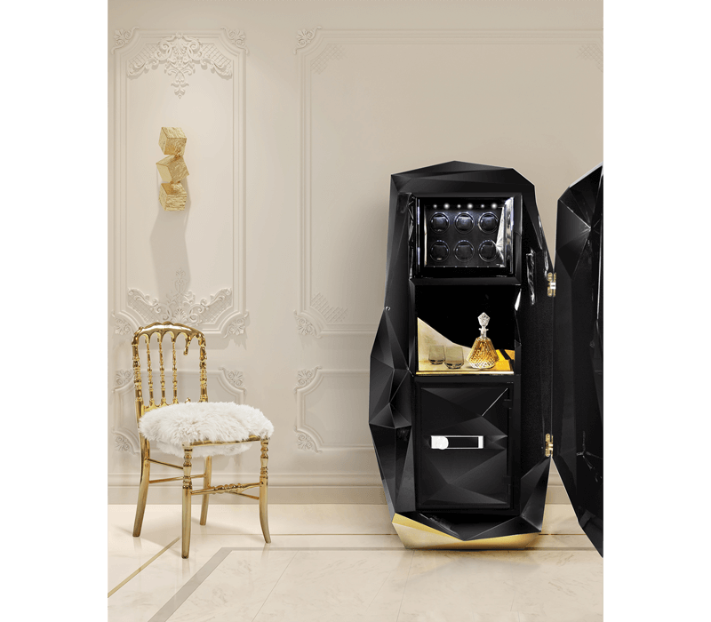 0-254 Алмазный черный роскошный сейф Boca Do Lobo  - Вид №10