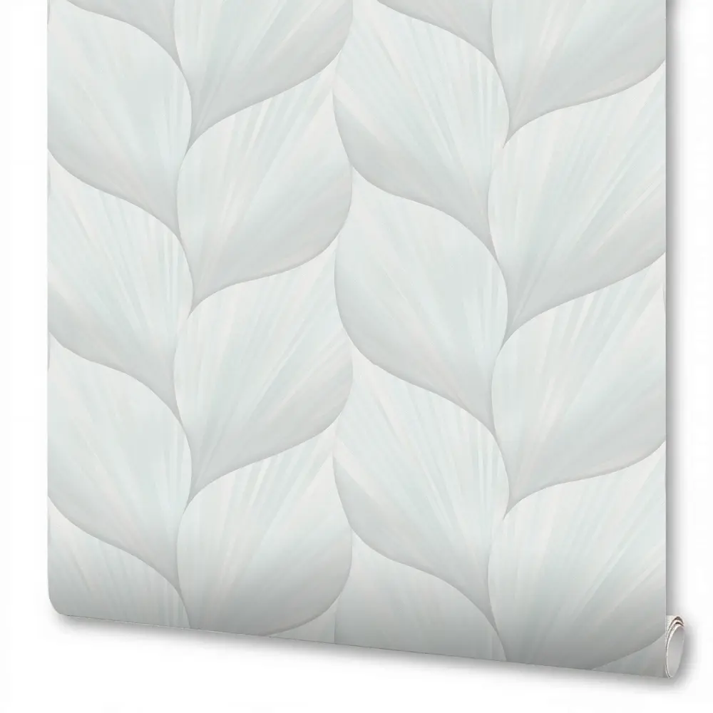 Wallsecret Montana: флизелиновые обои мятного оттенка с растительным орнаментом 89389741 STLM-1571556