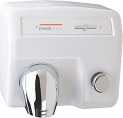 E85 Кнопочная сушилка для рук Saniflow mediclinics 
