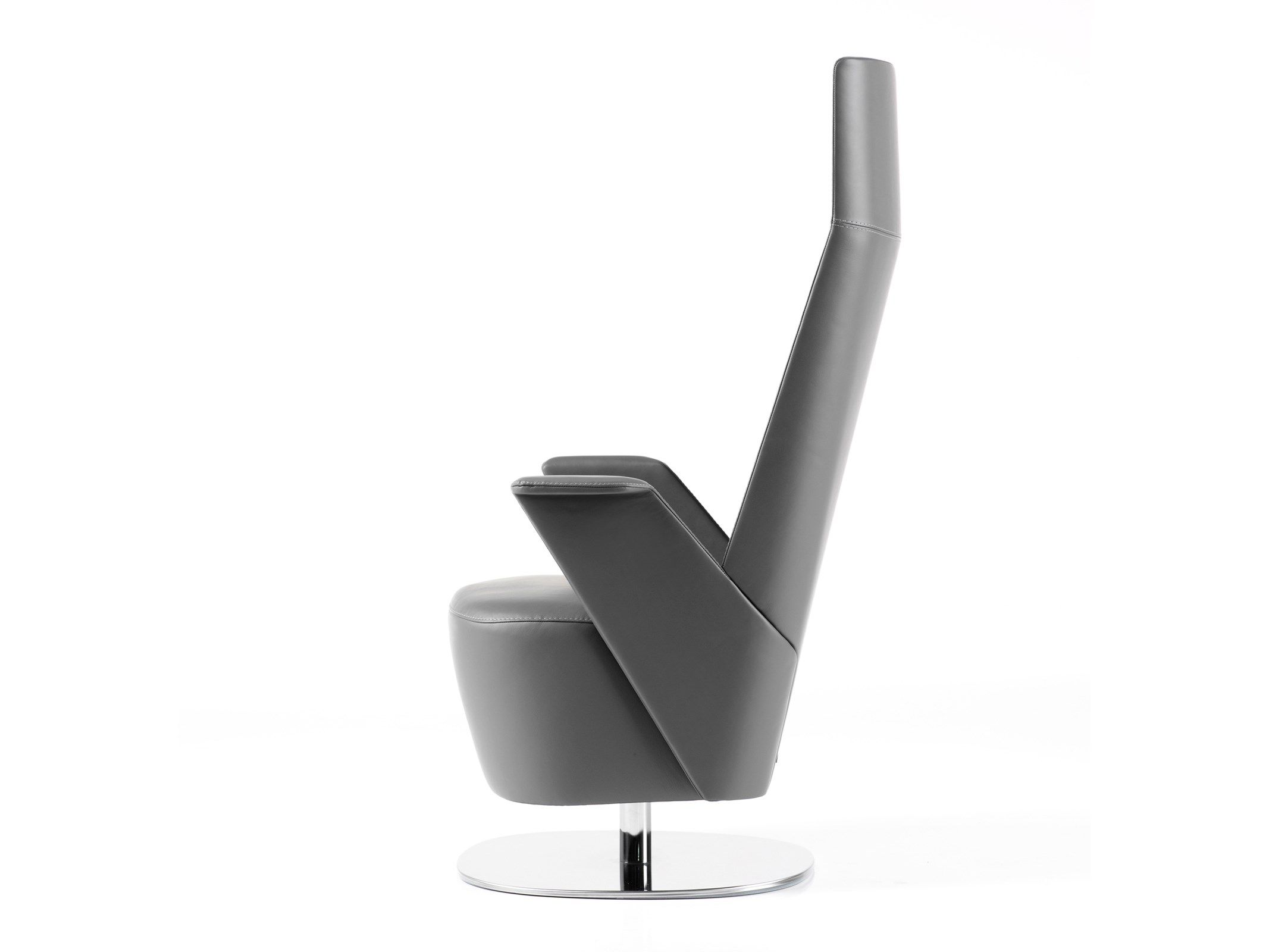 Кожаное кресло на пьедестале с подлокотниками ESTEL GROUP Embrasse ARCH-00128286 - Вид №2