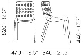 Штабелируемый садовый стул из полипропилена с подлокотниками Tatami Santreyd sun-id-1418222 - Вид №10