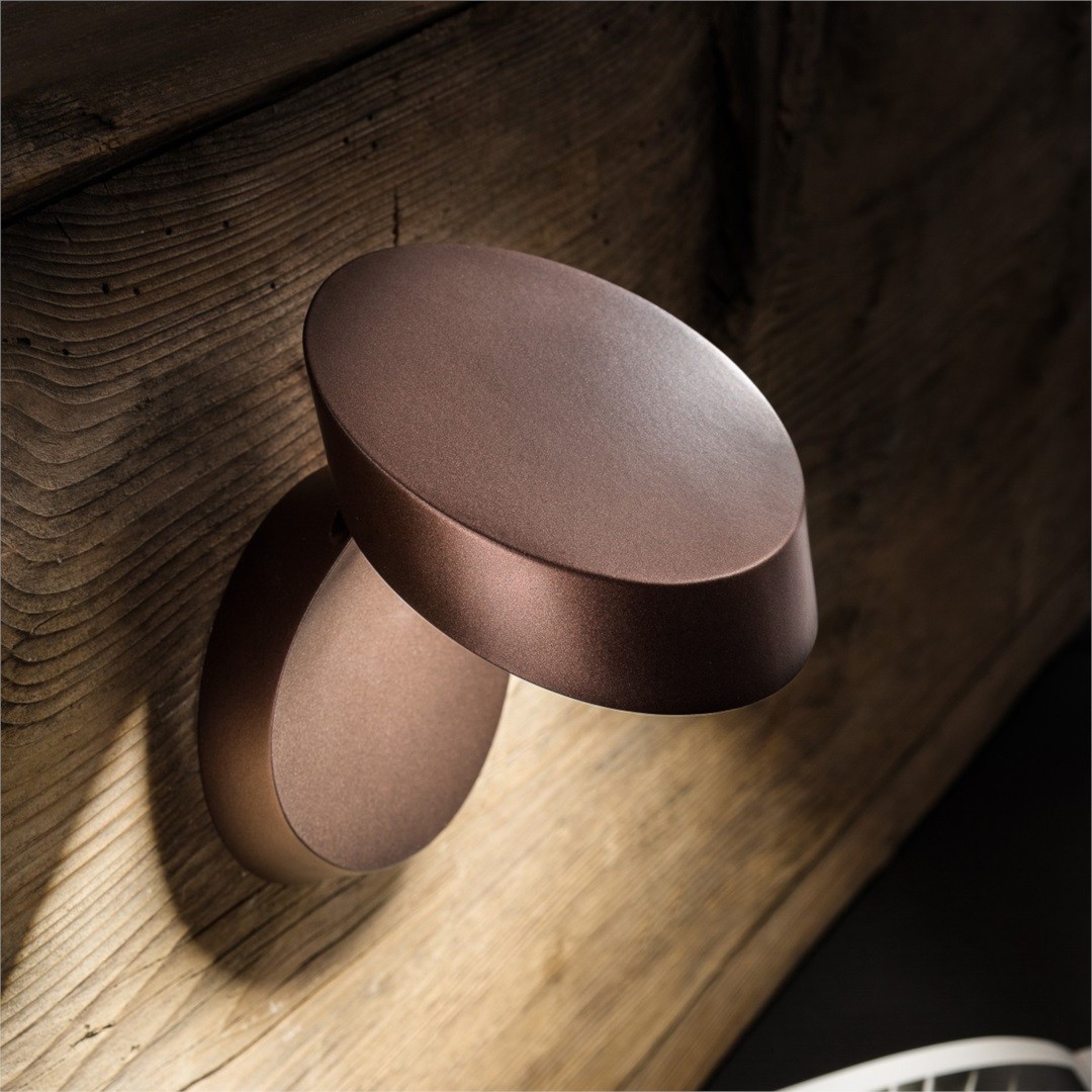 Studio Italia Design PIN-UP 155005 бронзовый светильник настенно-потолочный линзованный 109967 - Вид №1