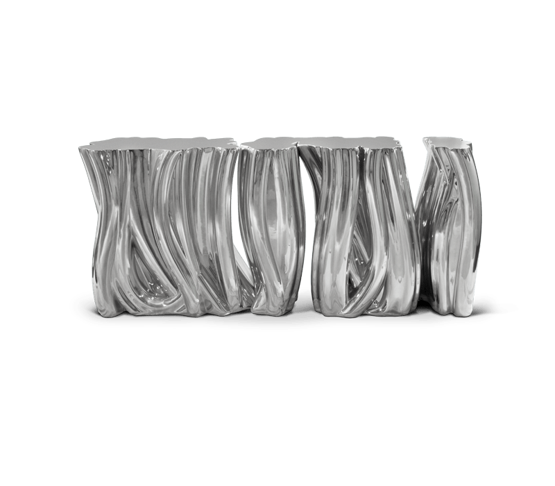 0-073 Монохромный серебристый буфет Boca Do Lobo  - Вид №6