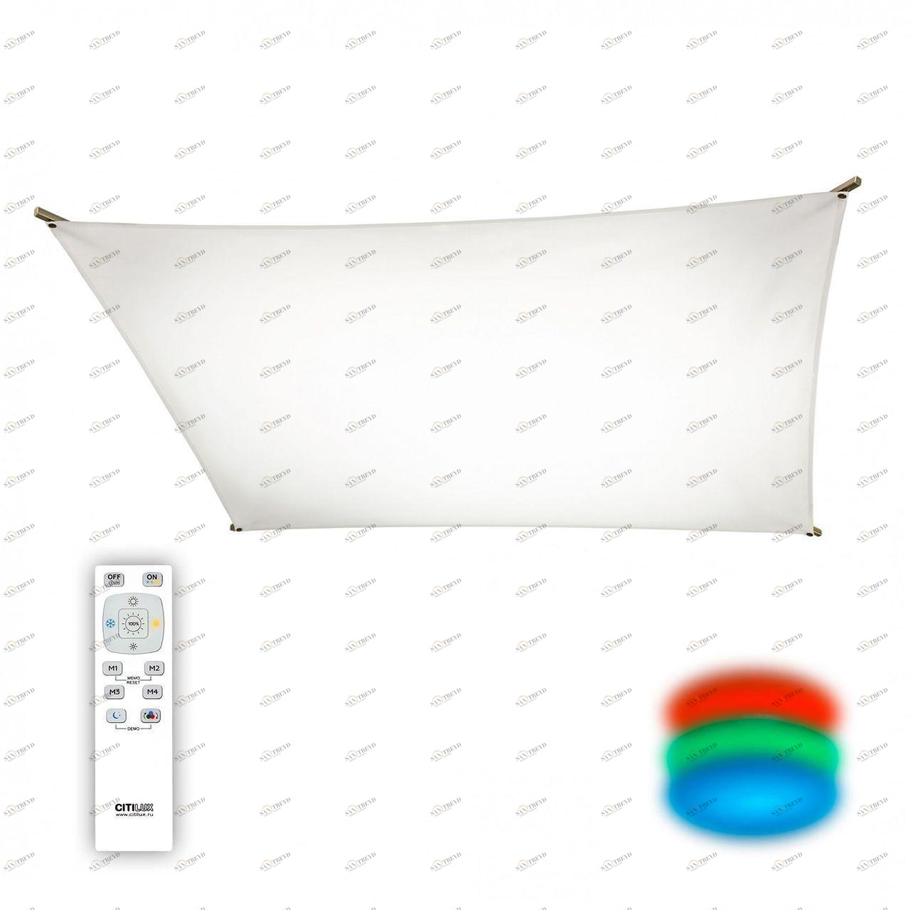 Потолочный светодиодный светильник Citilux Сити-Арт CL70113R80 CITILUX СИТИ-АРТ 276662 Белый 