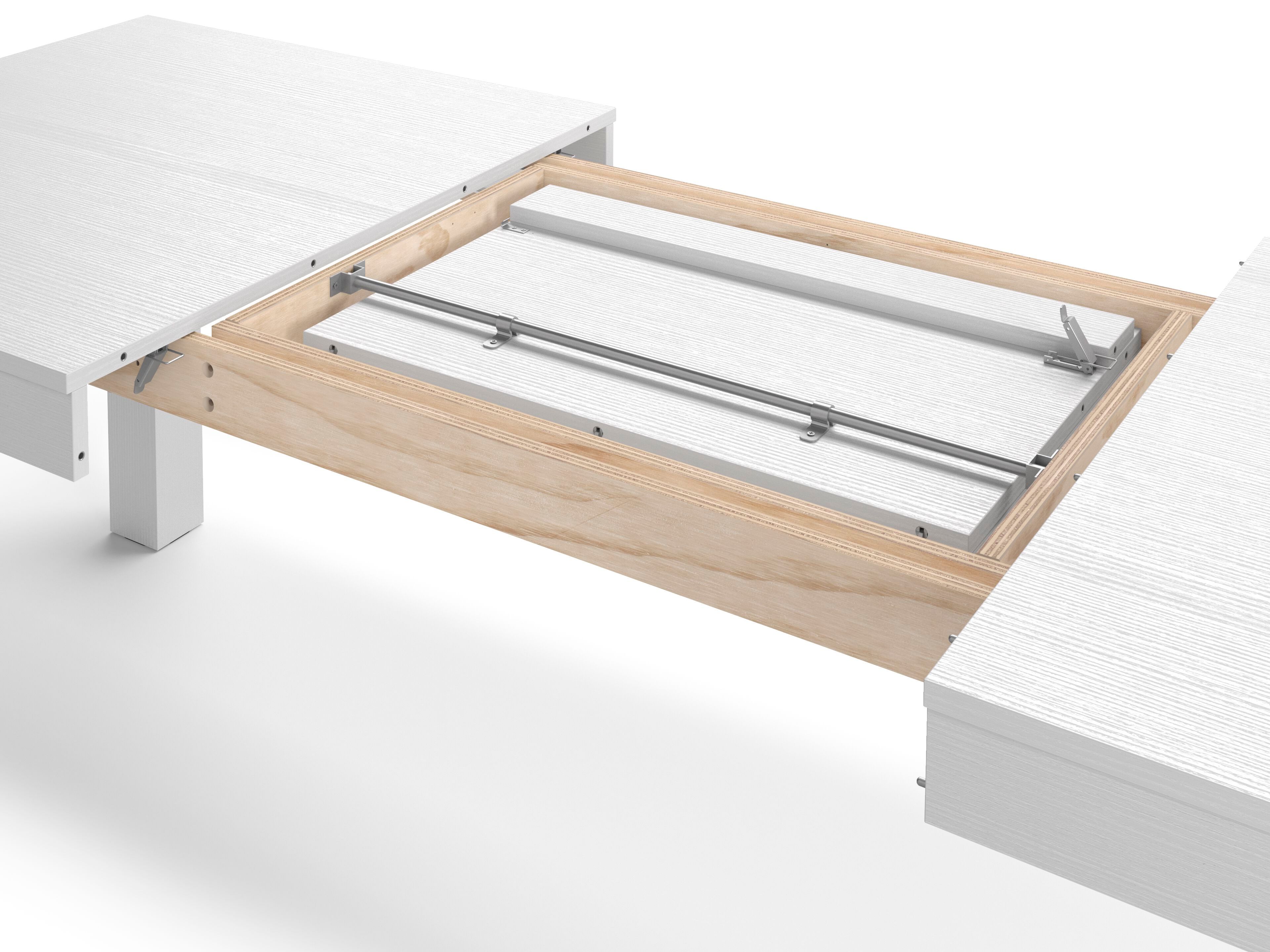 Выдвижной стол из белого ясеня с 2 скамейками Mobili Fiver Rachele ARCH-00069467 - Вид №4