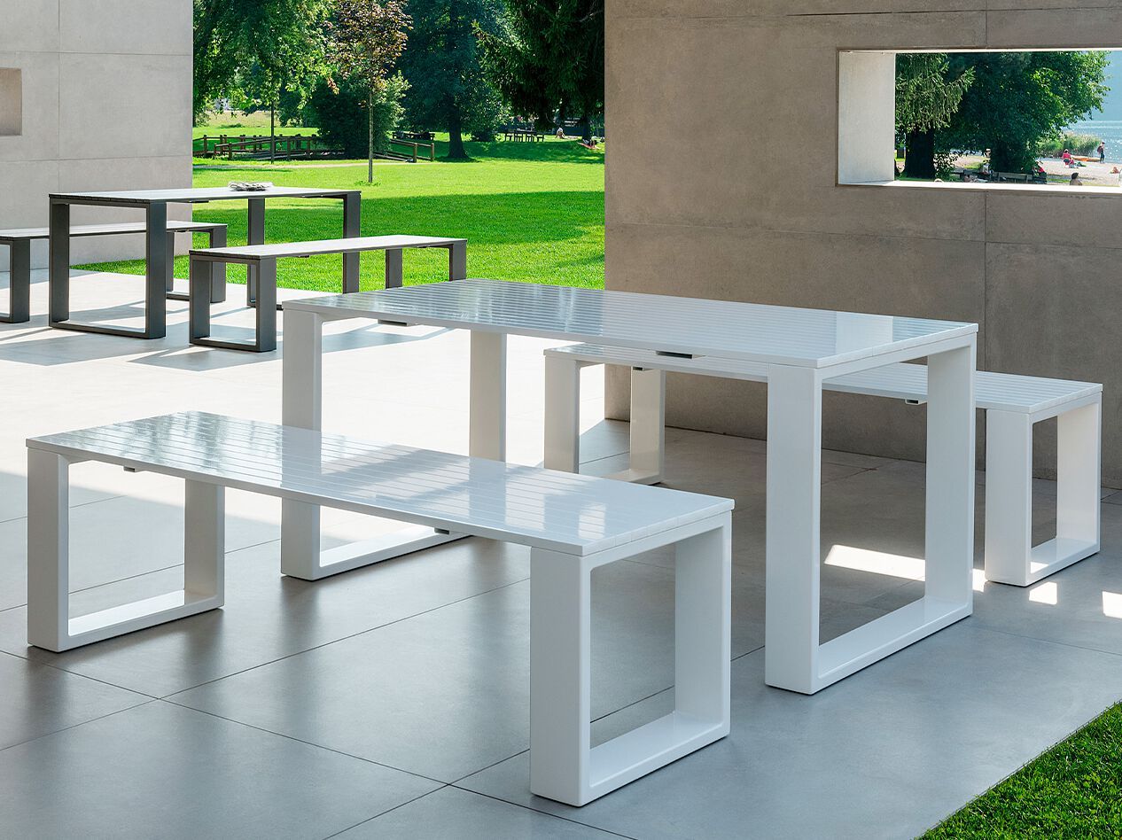 Алюминиевый прямоугольный садовый стол Crema Outdoor Уран ARCH-00140770