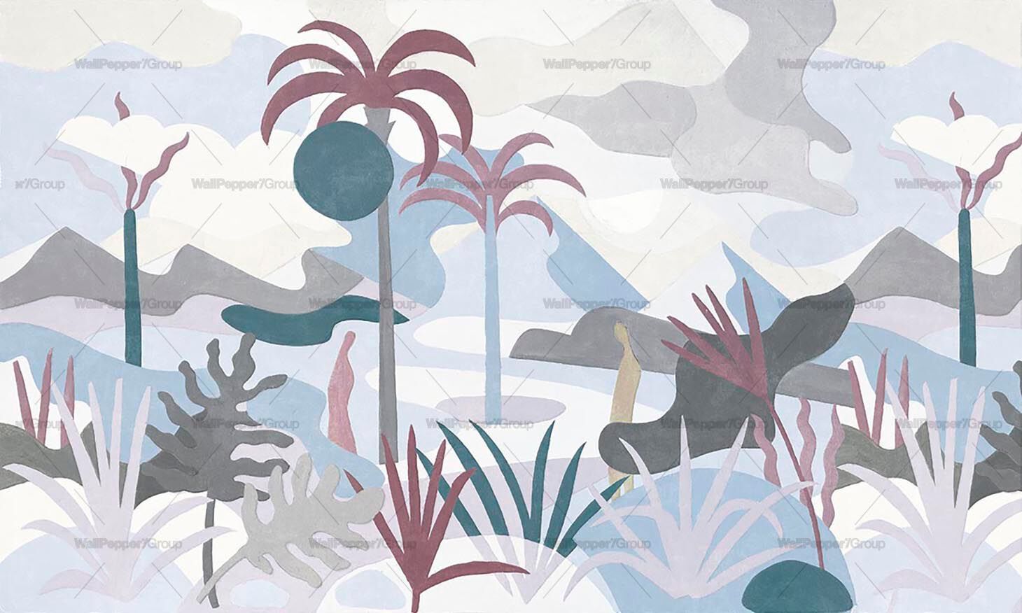 Тропические обои ПВХ бесплатно, экологически чистые, моющиеся WallPepper ADAM & EVE ARCH-00022723 - Вид №3