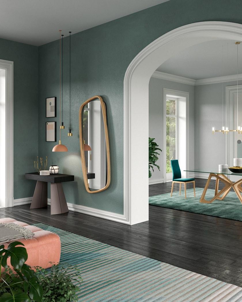 Ozzio Italia Выдвижная прямоугольная деревянная консоль  T028  - Вид №1