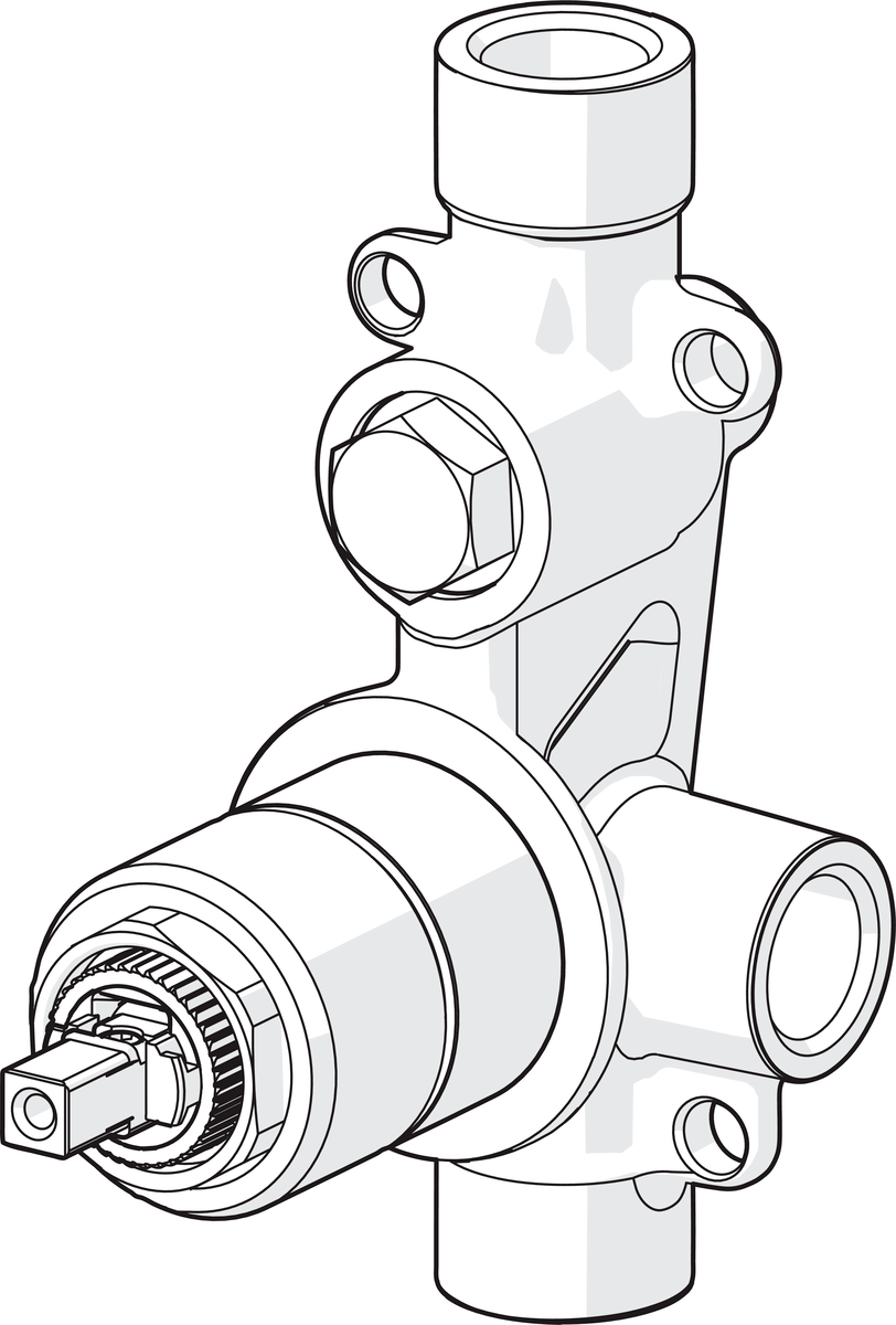 Oras 2327 Корпус смесителя для ванны и душа 2327  - Вид №2