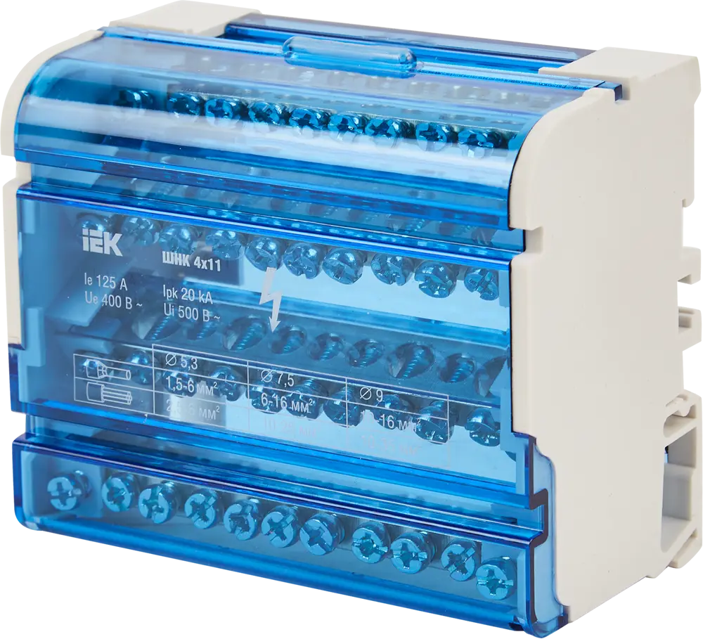 IEK Нулевая шина 4x11 3L+PEN для электрощитового оборудования 84301790