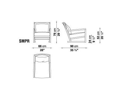 Тканевое кресло с подлокотниками Maxalto ARCH-00085123 - Вид №2