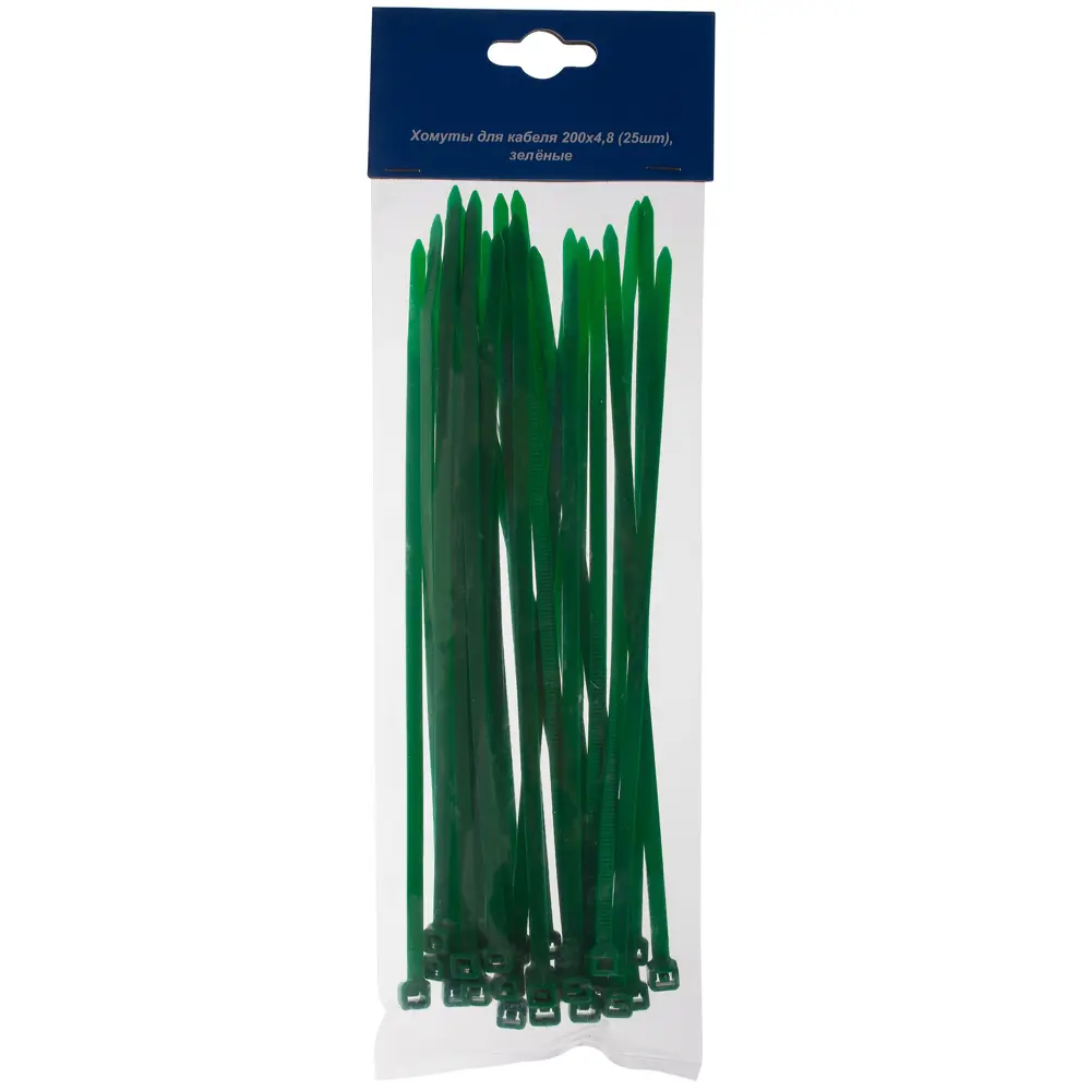 Хомут-стяжка 200x4.8 мм цвет зеленый 25 шт Santreyd STLM-2002730 - Вид №1