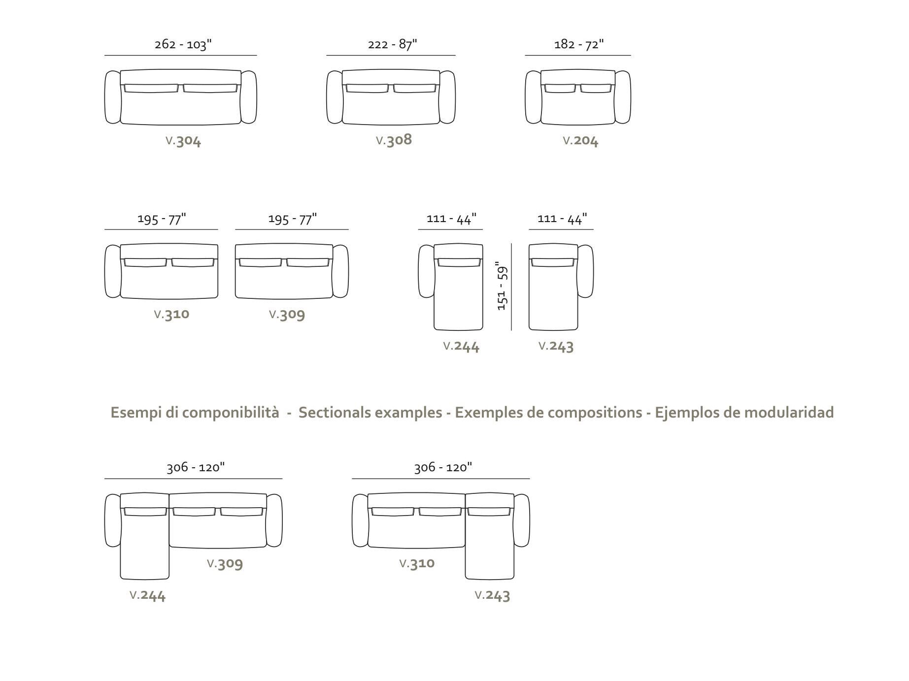 Ткань диван Max Divani BonBon ARCH-00006970 - Вид №4